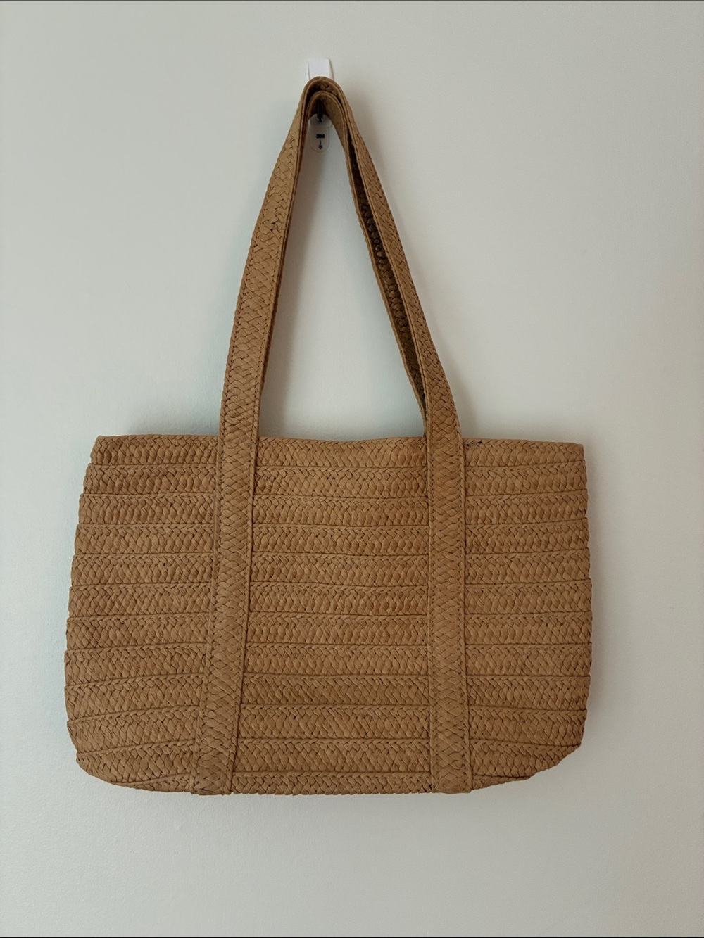 Draper James Tan Woven Tote